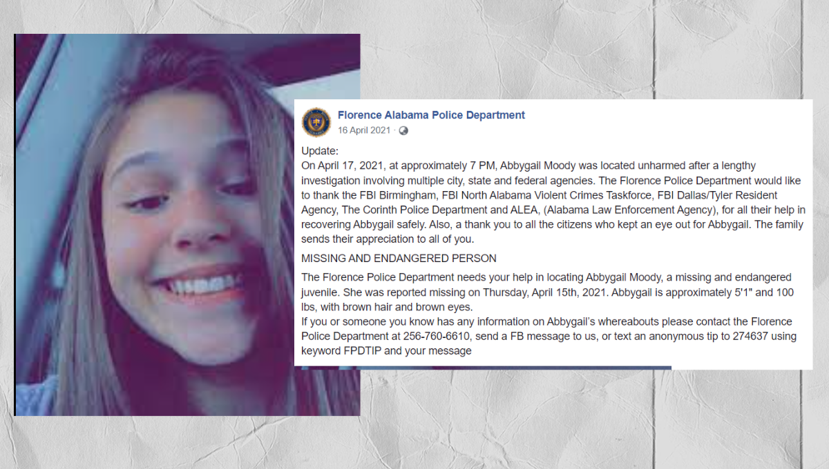 Abby moody missing Alabama